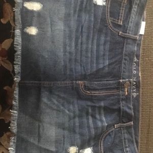 Blue jean skirt